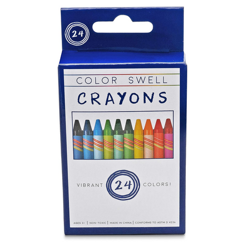 Color Swells 24 Pack Crayons