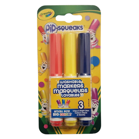 Pip Squeaks Washable Markers, 3 Count