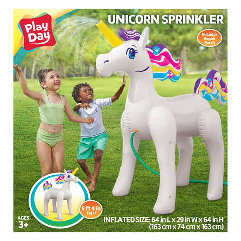 Large Unicorn Character Inflatable Sprinkler