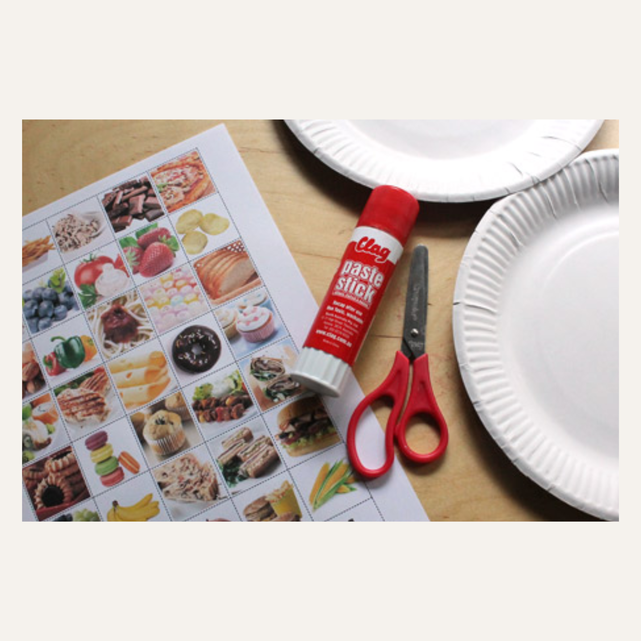 [Fun-in-a-Box Activity] Food plate